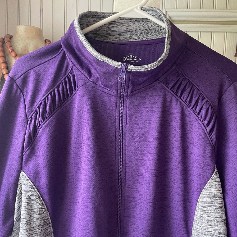 WOMENS PLUS SIZE ST JOHN'S BAY ACTIVE QUICK DRI JACKET SIZE 2X - Picture 2 of 6